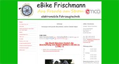 Desktop Screenshot of ebike-frischmann.de