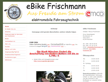 Tablet Screenshot of ebike-frischmann.de